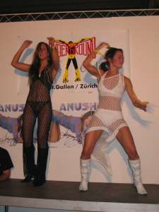 Sexy dance show on the Extasia in Zurich